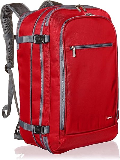 5. Amazon Basics Carry-on Large Travel Backpack for Men
